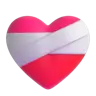 Mending Heart Emoji ❤️‍🩹 image - Microsoft 3D Fluent style