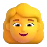 Эмодзи Женщина 👩 image - Microsoft 3D Fluent style