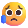 松一口气 Emoji 😥 image - Microsoft 3D Fluent style