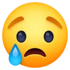 Crying Face Emoji 😢 image - Facebook Meta style