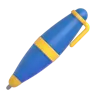 Emoji Penna a sfera in basso a sinistra 🖊 image - Microsoft 3D Fluent style