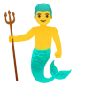 Merman Emoji 🧜‍♂️ image - Google Noto Color style