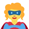 Woman Superhero Emoji 🦸‍♀️ image - Twitter / X (Twemoji) style