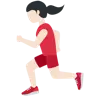 Woman Running: Light Skin Tone Emoji 🏃🏻‍♀️ image - Twitter / X (Twemoji) style