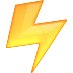 High Voltage Emoji ⚡ image - Facebook Meta style