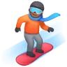 Snowboarder: Medium-Dark Skin Tone Emoji 🏂🏾 image - Samsung style
