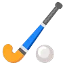 Kij na lodzie i piłka Emoji 🏑 image - Google Noto Color Animated style