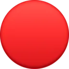 Büyük Kırmızı Daire Emoji 🔴 image - Facebook Meta style