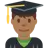 Man Student: Medium-Dark Skin Tone