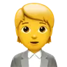 Office Worker Emoji 🧑‍💼 image - Apple style