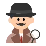 Man Detective: Light Skin Tone Emoji 🕵🏻‍♂️ image - Tossface style