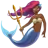 Mermaid: Medium-Dark Skin Tone