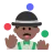 Man Juggling: Medium-Dark Skin Tone