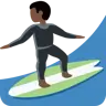 Man Surfing: Dark Skin Tone Emoji 🏄🏿‍♂️ image - Twitter / X (Twemoji) style