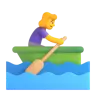 Woman Rowing Boat Emoji 🚣‍♀️ image - Microsoft 3D Fluent style