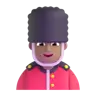 Man Guard: Medium Skin Tone Emoji 💂🏽‍♂️ image - Microsoft 3D Fluent style