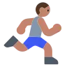 Person Running: Medium Skin Tone Emoji 🏃🏽 image - Tossface style