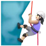 Woman Climbing: Light Skin Tone Emoji 🧗🏻‍♀️ image - Samsung style