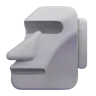 摩艾 Emoji 🗿 image - Microsoft 3D Fluent style