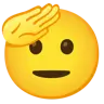 Emoji Faccina Che Fa Il Saluto 🫡 image - Google Noto Color style