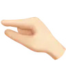 Pinching Hand: Light Skin Tone Emoji 🤏🏻 image - Apple style