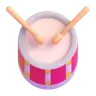 Emoji Tamburo con bacchette 🥁 image - Microsoft 3D Fluent style