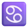 Cancer Emoji ♋ image - Microsoft 3D Fluent style