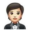 Person In Tuxedo: Light Skin Tone Emoji 🤵🏻 image - WhatsApp style