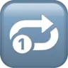 Repeat Single Button Emoji 🔂 image - Apple style