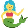 Mermaid Emoji 🧜‍♀️ image - Twitter / X (Twemoji) style