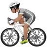 Person Biking: Medium Skin Tone Emoji 🚴🏽 image - Apple style