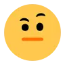 片眉毛を上げた顔 Emoji 🤨 image - Tossface style