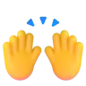 Emoji Person Raising Both Hands In Celebration 🙌 image - Microsoft 3D Fluent style
