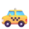 Taxi Emoji 🚕 image - Microsoft 3D Fluent style