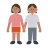 Women Holding Hands: Medium Skin Tone