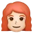 Woman: Light Skin Tone, Red Hair