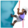 Woman Climbing: Medium-Dark Skin Tone Emoji 🧗🏾‍♀️ image - Samsung style