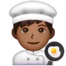 Man Cook: Medium-Dark Skin Tone Emoji 👨🏾‍🍳 image - Samsung style