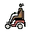 Woman In Motorized Wheelchair: Medium-Dark Skin Tone