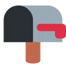 Otwórz skrzynkę pocztową z obniżoną flagą Emoji 📭 image - Twitter / X (Twemoji) style
