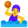 Woman Playing Water Polo Emoji 🤽‍♀️ image - Google Noto Color style