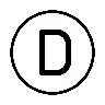 สัญลักษณ์สัญลักษณ์ภูมิภาคตัวอักษร D 🇩 image - OpenMoji style