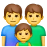 Family: Man, Man, Boy Emoji 👨‍👨‍👦 image - Samsung style