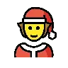 Mx Claus Emoji 🧑‍🎄 image - OpenMoji style