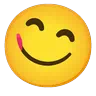 เผชิญกับอาหารจานอร่อย Emoji 😋 image - Google Noto Color Animated style