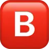 Emoji Negative Squared Latin Capital Lettera B 🅱 image - Apple style