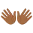 Open Hands: Medium-Dark Skin Tone