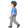 Man Walking: Light Skin Tone Emoji 🚶🏻‍♂️ image - Samsung style