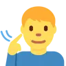 Deaf Man Emoji 🧏‍♂️ image - Twitter / X (Twemoji) style