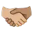 Handshake: Medium-Light Skin Tone, Medium Skin Tone